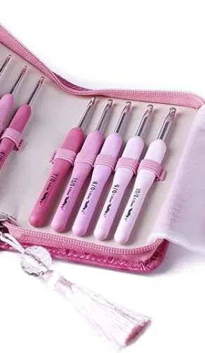 Estuche de agujas de ganchillo y crochet