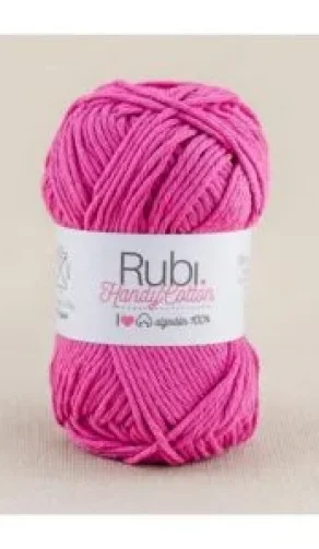 Ovillo de lana Rubí color rosa